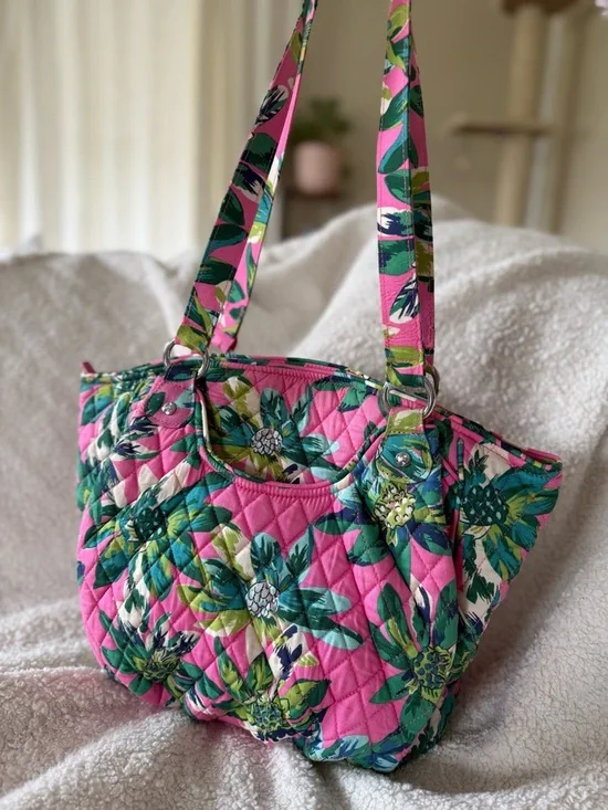 Y2K Vintage Vera Bradley Tropical Paradise Glenna Shoulder Bag Limited Release! - Picture 6 of 11